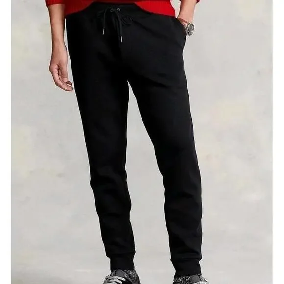 Polo Ralph Lauren Double-Knit Jogger Pants – Size L Black - Picture 3 of 11